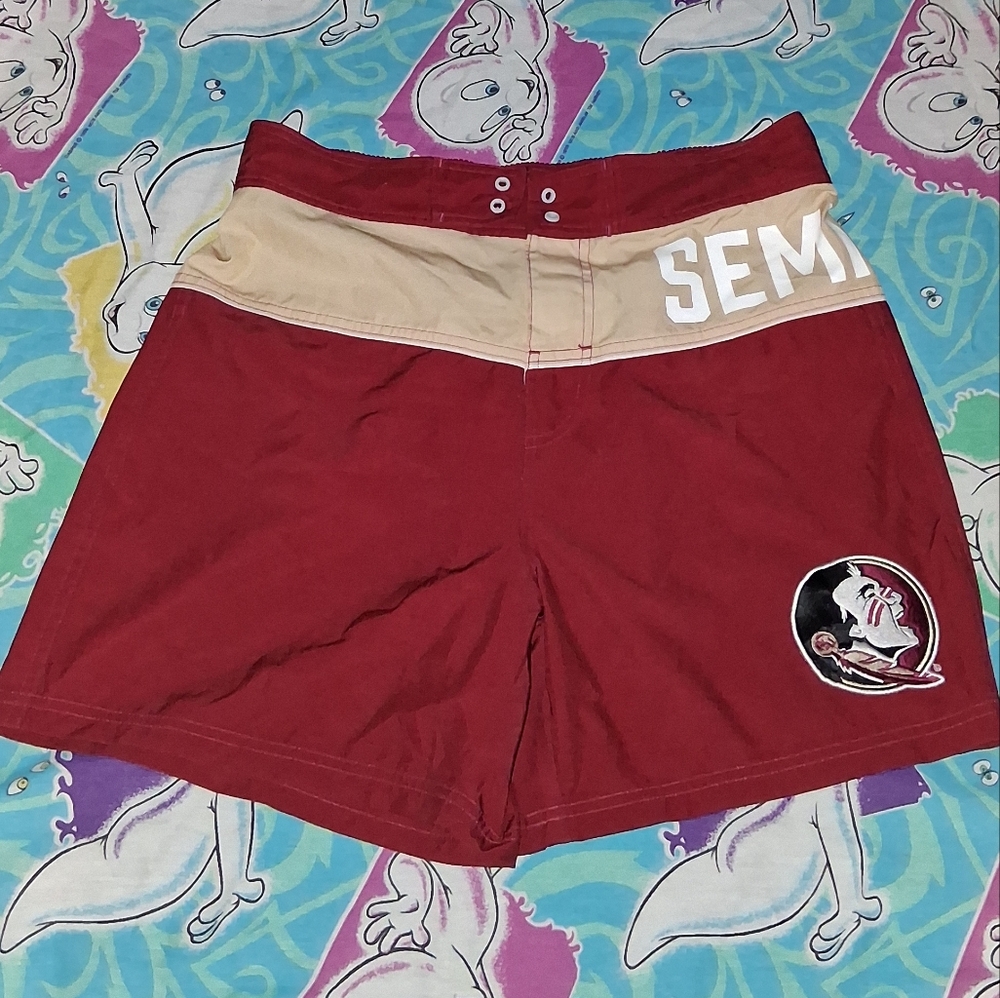 Y2K Florida State Seminoles FSU Vintage Board Shorts